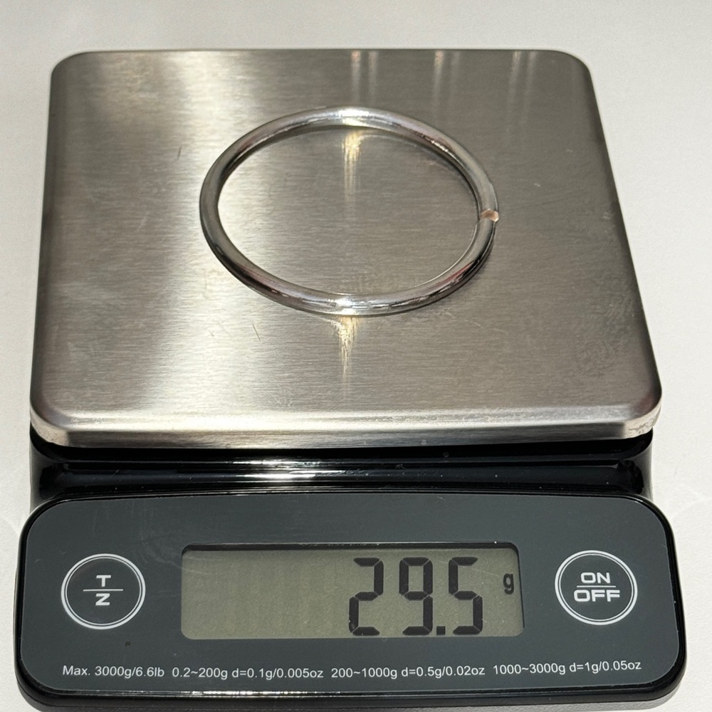 Silver Bangle Bracelet Adjustable Silver 999 - image 2